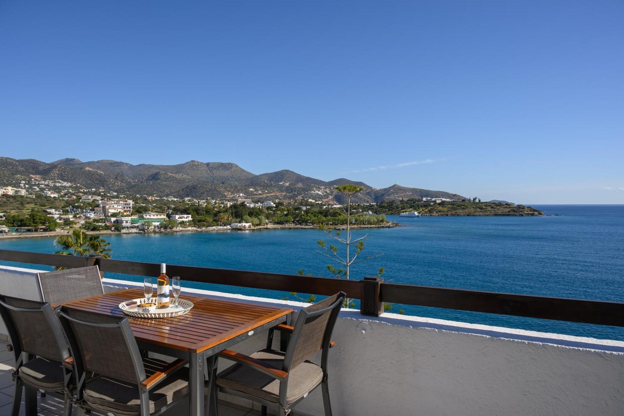 Horizon Central Apartment Amazing View Agios Nikolaos  Luaran gambar